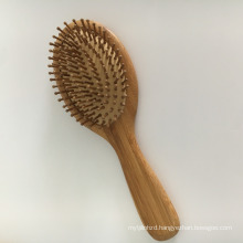 Natural Oval Bamboo Wooden Scalp Paddle Massage Hair Brushes